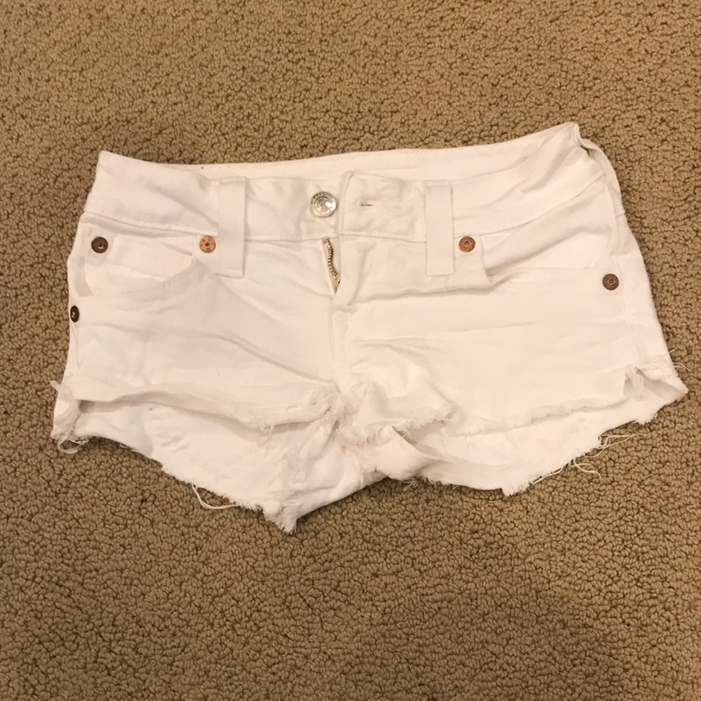 True religion cut off shorts